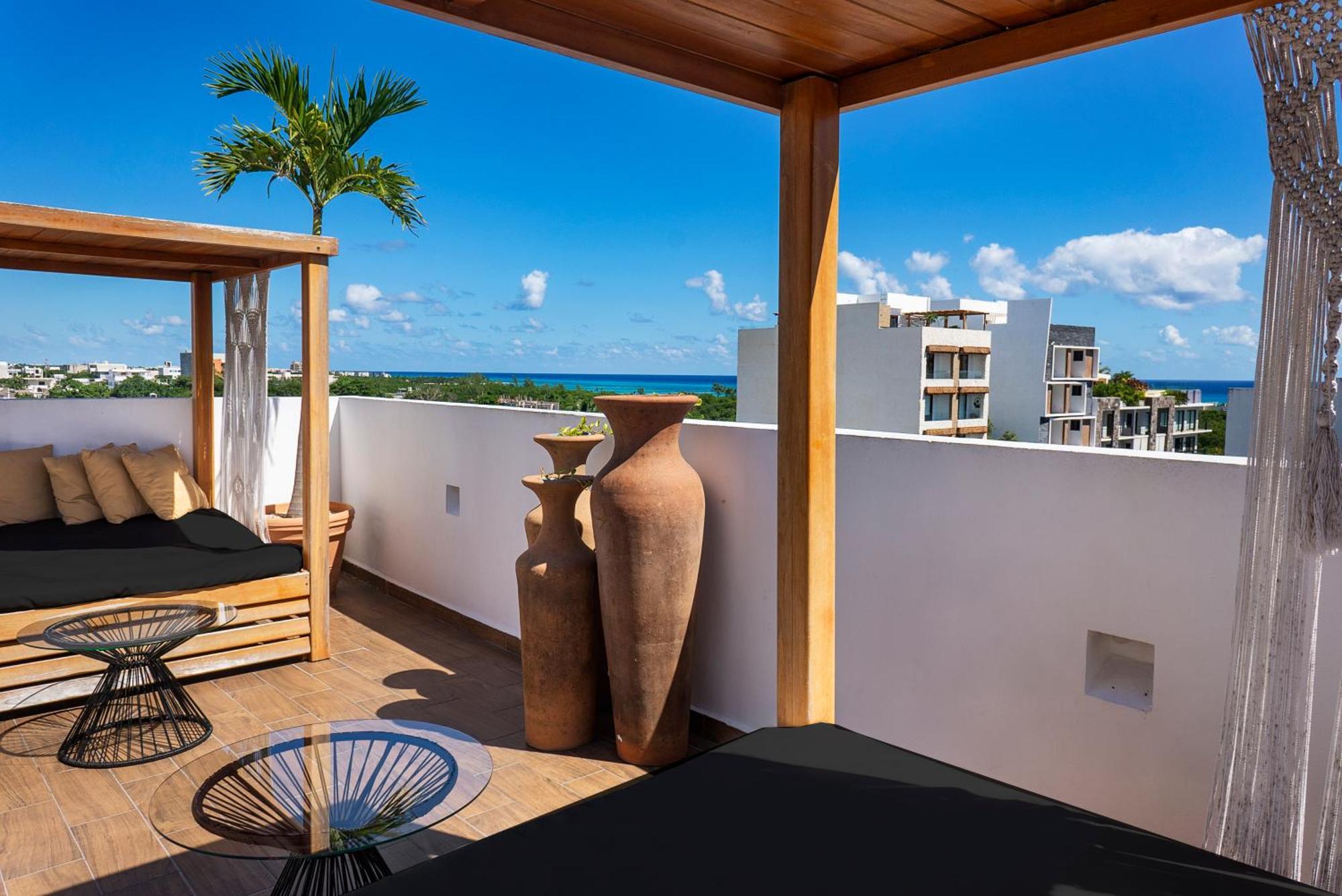 Terrasse Hotel Playa Del Carmen Exterior foto