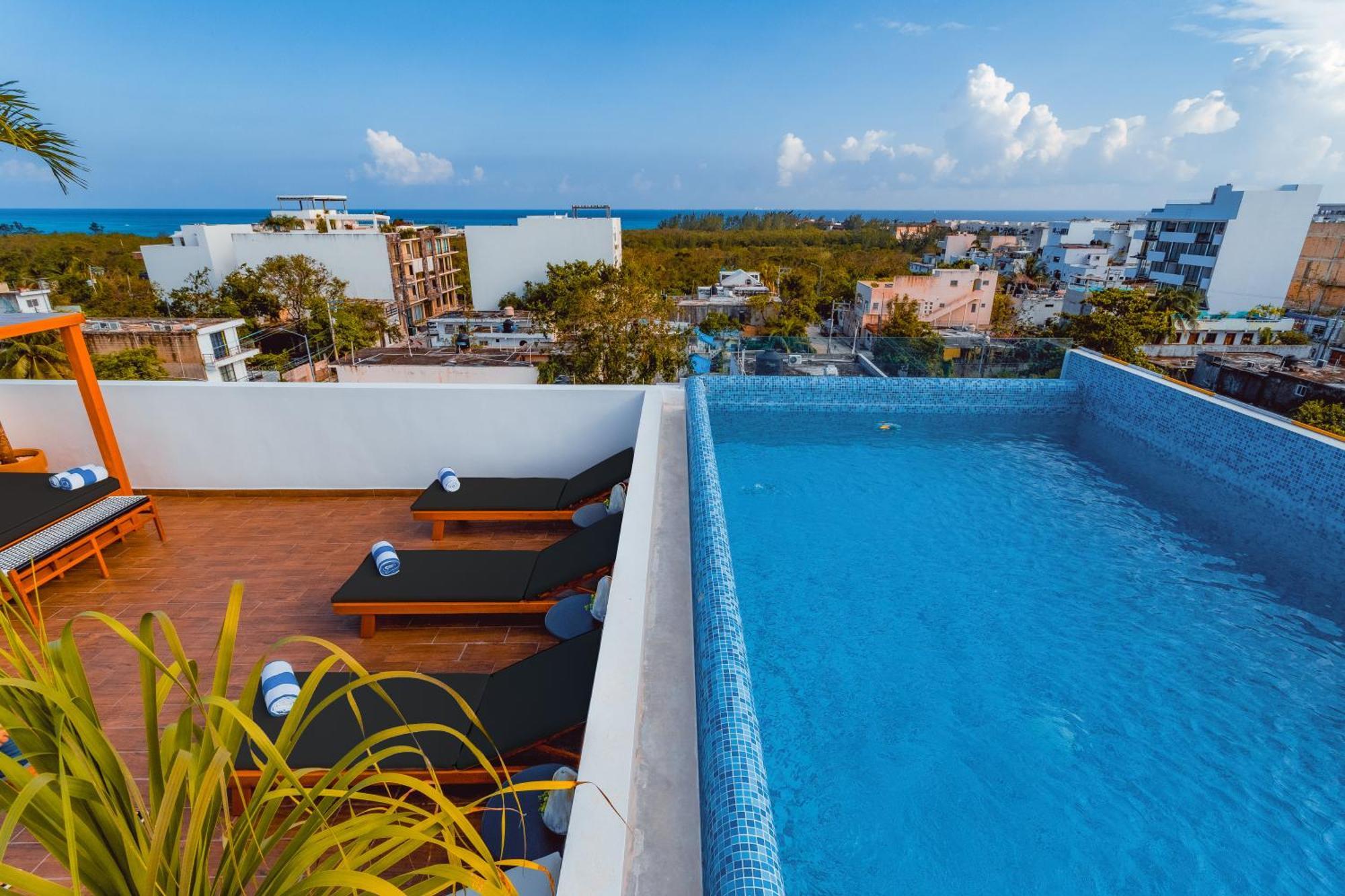 Terrasse Hotel Playa Del Carmen Exterior foto