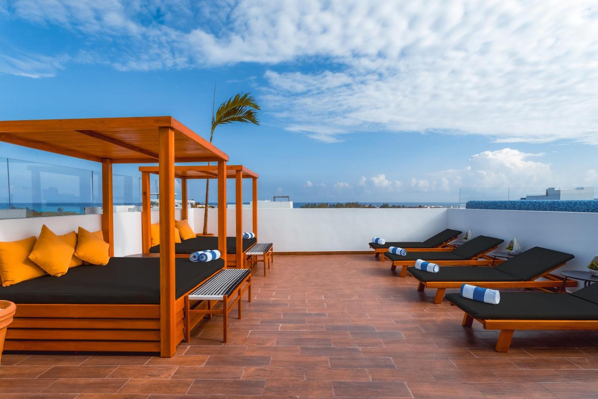 Terrasse Hotel Playa Del Carmen Exterior foto
