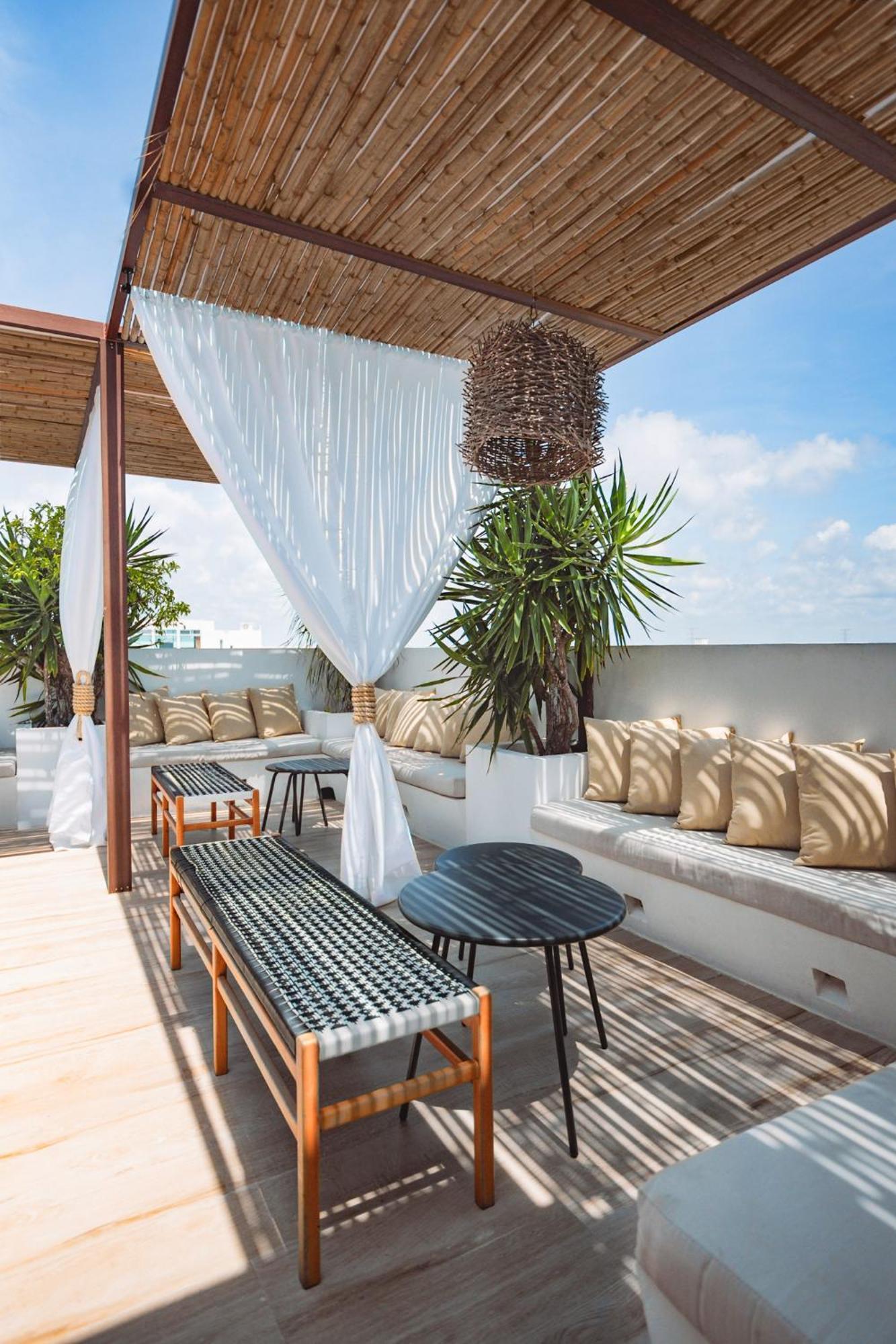Terrasse Hotel Playa Del Carmen Exterior foto